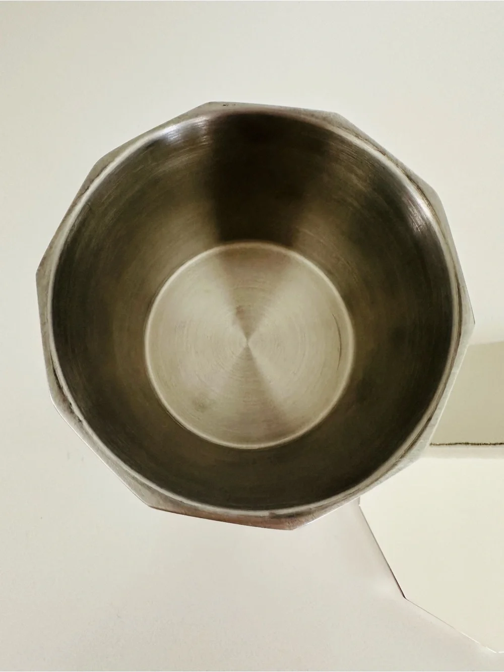 Restoration Hardware Faceted Wide Canister in Polished Nickel
